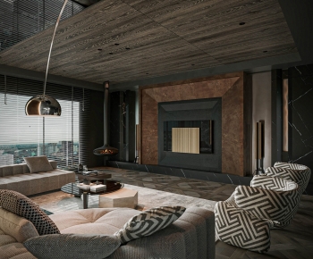 Modern A Living Room-ID:297497997