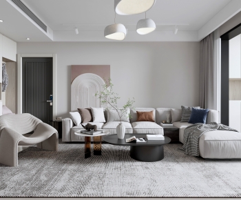 Modern A Living Room-ID:785063036