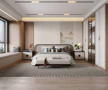 New Chinese Style Bedroom-ID:213228941