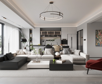 Modern A Living Room-ID:206759933