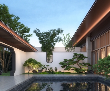 New Chinese Style Courtyard/landscape-ID:628134015