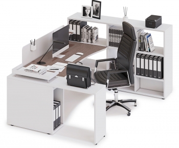Modern Office Desk And Chair-ID:700912004