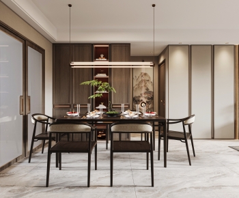 New Chinese Style Dining Room-ID:301333902