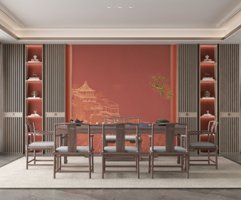 New Chinese Style Tea House-ID:602658035