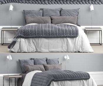 Modern Double Bed-ID:694630169