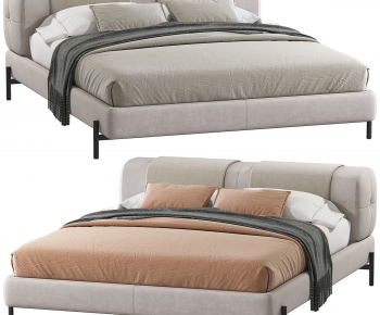 Modern Double Bed-ID:609971059