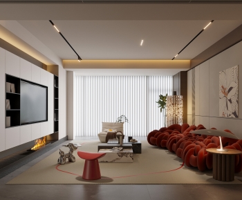 Modern A Living Room-ID:960217001