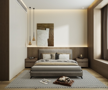Wabi-sabi Style Bedroom-ID:824194913
