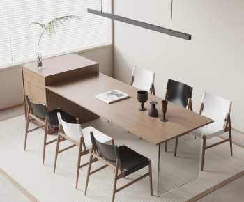 Modern Dining Table And Chairs-ID:456253059