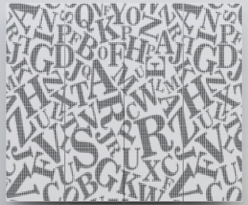 现代字母穿孔板镂空背景墙-ID:259146932