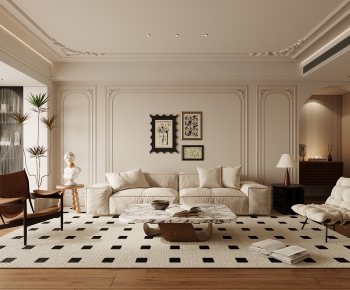 French Style A Living Room-ID:744301087