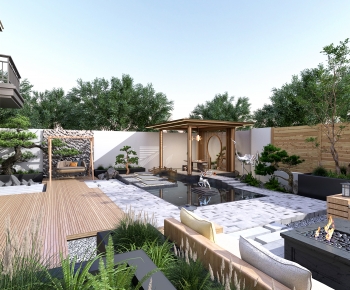 New Chinese Style Courtyard/landscape-ID:584589969