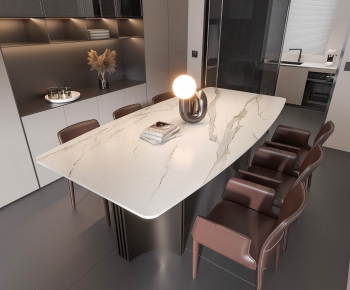 Modern Dining Table And Chairs-ID:609536896