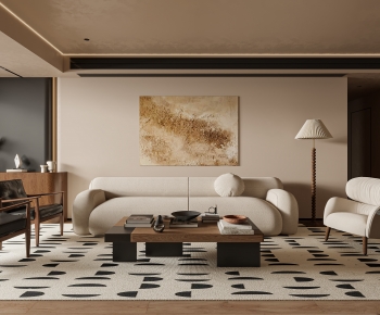 Wabi-sabi Style A Living Room-ID:823292025