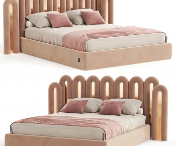 Modern Double Bed-ID:428550285