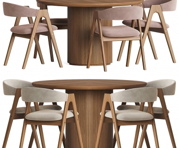 Modern Dining Table And Chairs-ID:739204881