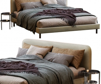 Modern Double Bed-ID:900572067
