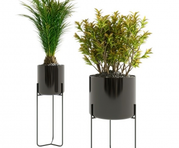 Modern Potted Green Plant-ID:567667015