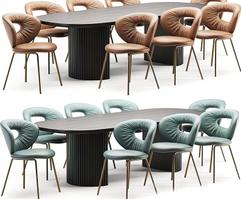 Modern Dining Table And Chairs-ID:661916977