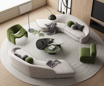 Modern Curved Sofa-ID:872157108