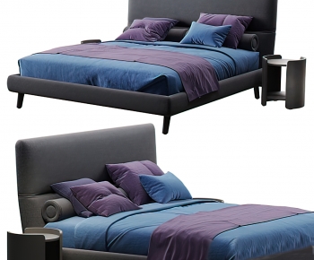 Modern Double Bed-ID:730695964