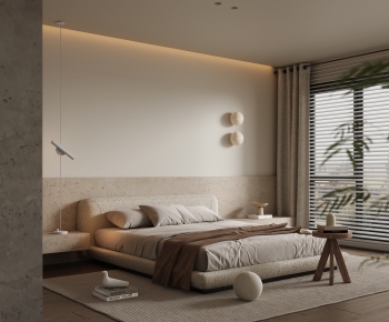 Wabi-sabi Style Bedroom-ID:821010112