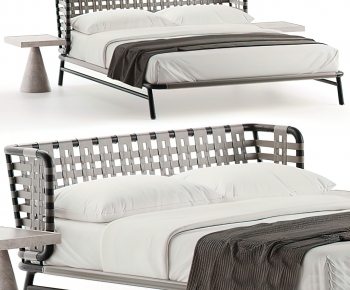 Modern Double Bed-ID:837179906