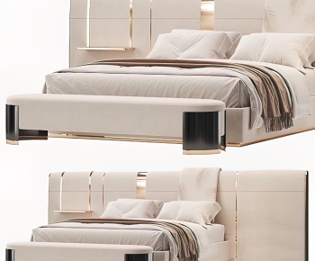 Modern Double Bed-ID:829235086