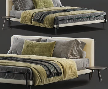 Modern Double Bed-ID:377078069