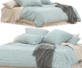 Modern Double Bed-ID:970357895