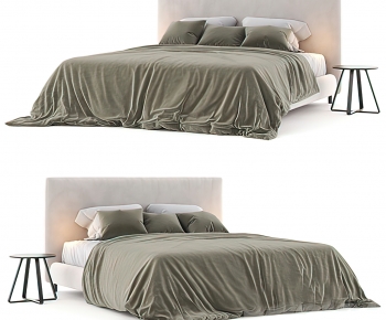 Modern Double Bed-ID:498349914