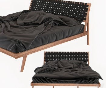 Nordic Style Double Bed-ID:949424987
