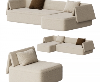 Wabi-sabi Style Corner Sofa-ID:368472101