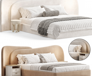 Modern Double Bed-ID:926975979