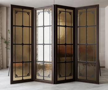 New Chinese Style Glass Screen Partition-ID:130858907