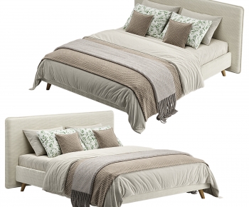 Modern Double Bed-ID:890692006