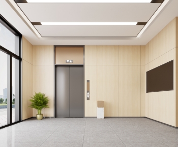 Modern Office Elevator Hall-ID:536562925
