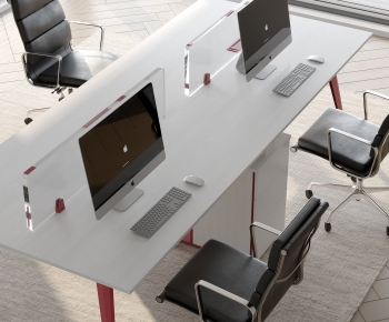 Modern Office Desk And Chair-ID:531076911