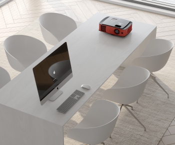 Modern Office Desk And Chair-ID:570143945