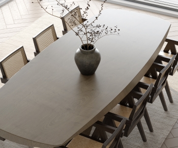 Wabi-sabi Style Dining Table And Chairs-ID:262752064