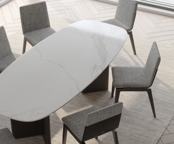 Modern Dining Table And Chairs-ID:372917891