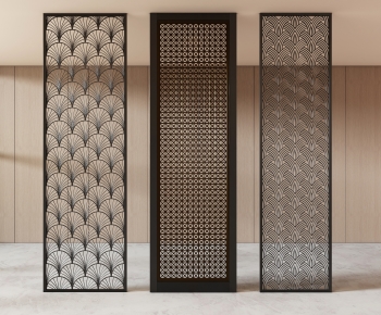 New Chinese Style Metal Screen Partition-ID:497570994