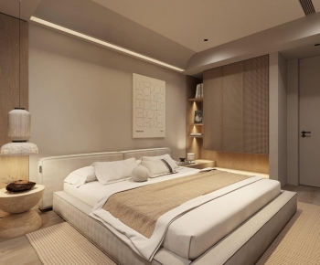Wabi-sabi Style Bedroom-ID:458277945
