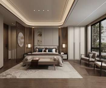 New Chinese Style Bedroom-ID:787087923