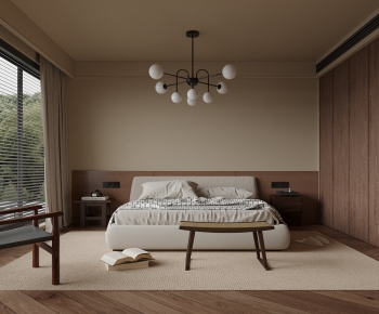 Wabi-sabi Style Bedroom-ID:115520003