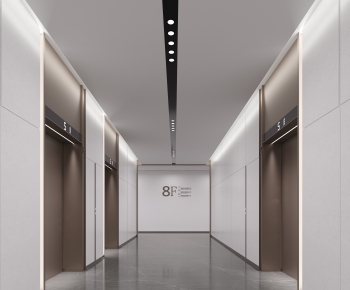 Modern Office Elevator Hall-ID:185796988