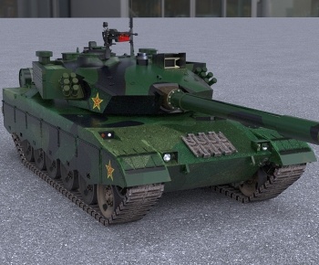 现代96B式主战坦克3D模型