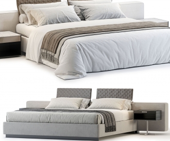Modern Double Bed-ID:958185915