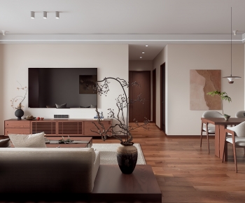 Wabi-sabi Style A Living Room-ID:448107965