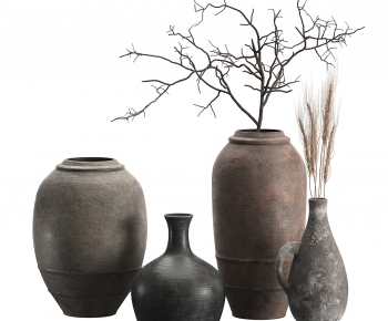 Wabi-sabi Style Clay Pot-ID:380357038